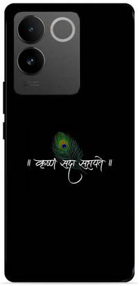 FAZAKA Back Cover for VIVO T2 Pro 5G On Glossy Metal Phone Cover | KRISHNA SDHA SHAYTE