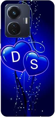 ThePrintlink Back Cover for Vivo T1 44W, D S, D LOVE S, D NAME S, D S ALPHABET, HEART