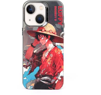 KLAH Back Cover for Apple iPhone 13, 3D Anime One Piece Luffy Printed Soft Back Case