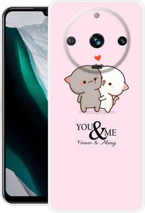 Indus Back Cover for realme 11 Pro Plus 5G, You, And, Me, Love, Forewer, Teddy, Bear, 497