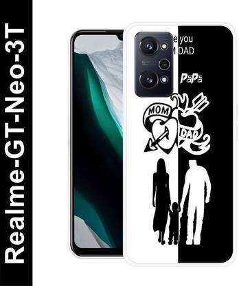 LUCKY MOBI.COM Back Cover for Realme GT Neo 3T, MOM LOVE, QUEEN, MOM DAD LOVE, MOM LIFE DAD