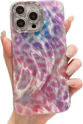 PEEPERLY Back Cover for iPhone 14 Elegance Gradient Leopard Print Case