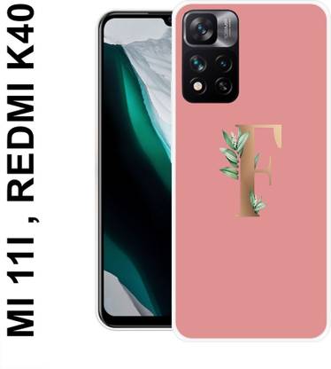 MOBECARE Back Cover for REDMI K40 F, F LETTER, F WORD, F NAME, F ALPHABET, FLORAL F