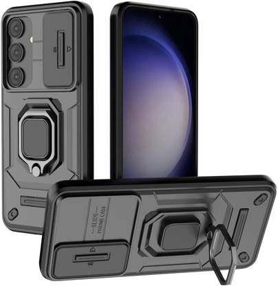 Lustree Back Cover for Samsung Galaxy A35 Rotating Holder Anti-Fall Case with Magnetic Car Holder