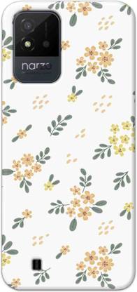NDCOM Back Cover for Realme Narzo 50i Retro Floral Designs Printed Hard Case