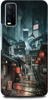 INTERWEY Back Cover for Vivo Y12s CHINESE THE WAY OF HOME, WALLPAPER, CHINA, BUILDINGS,