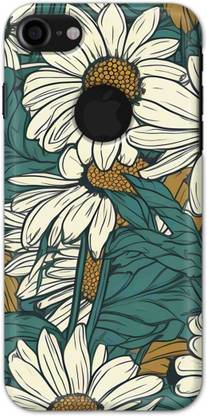 NDCOM Back Cover for iPhone 7 / iPhone 8 Logo Cut Sunflower Abstract Printed Hard Case