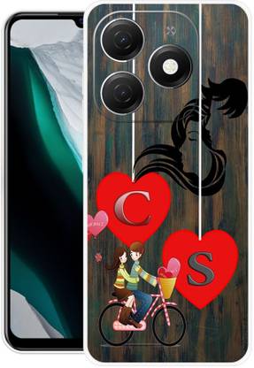 ORBIQE Back Cover for Tecno Spark 20 CS, C LOVE S, S LOVE C, C LETTER, S LETTER, CS NAME