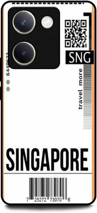 WallCraft Back Cover for Vivo Y300 Plus (SINGAPORE, BORADING PASS, STICKER, FLIGHT TICKET