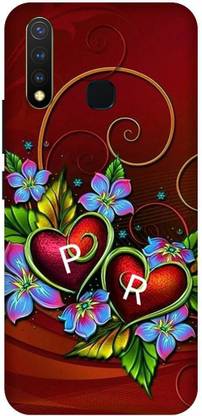 VS PRINT LINK Back Cover for VIVO Y19 ,VIVO 1915 ,PR, P LOVES R, PR NAME, PR Love Printed