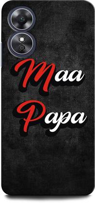 INTELLIZE Back Cover for OPPO A78 5G MAA PAA, LOVE YOU MAA, LOVE YOU BABA, LIFELINE MAA PAA