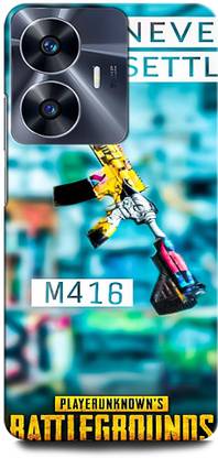 ORBIQE Back Cover for Vivo Y02T PUBGM416, ARMY, BADMASHBOY, GUN, FREEFIRE, JUEGO, GUN, METAL