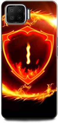 INDICRAFT Back Cover for OPPO F17 I, I LETTER, FIRE, I NAME, I ALPHABET