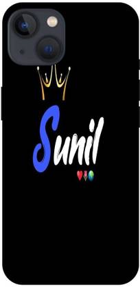 Royal Case Back Cover for APPLE iPhone 13 SUNIL, KING, BLACK, NAME LETTER, TEXTURE, ART, ABSTRACT