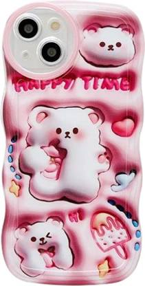 PEEPERLY Back Cover for iPhone 14 Pro Adorable 3D Cute Bunny Case(Pattern 2)