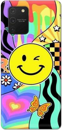 NDCOM Back Cover for Samsung Galaxy S10 Lite Smilely Emoji Multicolour Printed Hard Case