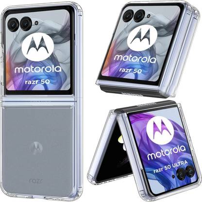 Accessories Kart Back Cover for Motorola razr 50 ultra edge to edge Transparent case