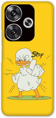 NDCOM Back Cover for POCO F6 5G Yellow Chick Printed Hard Case
