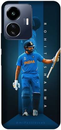 3D U PRINT Back Cover for IQOO Z6 ilte 5G, I2208,Kohli,MS Dhoni,rohit sharma