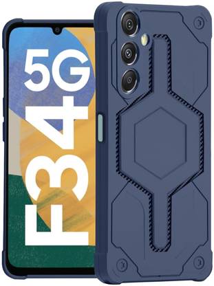 S-Design Back Cover for Samsung Galaxy F34 5G, Premium Plain Hybrid Defender Shockproof Case With Camera Protection