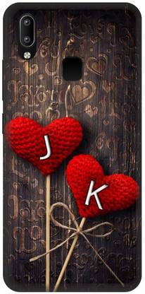 INTELLIZE Back Cover for Vivo Y91 JK, J LOVE K, K LOVE J, J LETTER, K LETTER, JK NAME