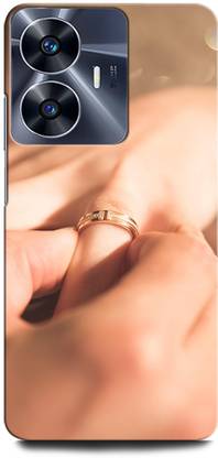 ORBIQE Back Cover for Vivo Y02T LOVE, FINGER, COUPLE ANNIVERSARY, LIFELINE COUPLE