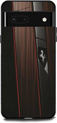 Jitec Back Cover for Google Pixel 6A Abstract Leather Logo Printed Mobile Case