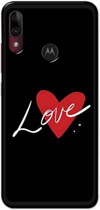 NDCOM Back Cover for MOTO E6s 2020 Love Heart Printed