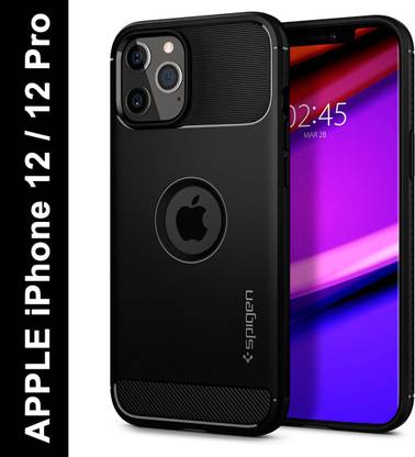 Spigen Rugged Armor Back Cover for Apple iPhone 12 Pro, Apple iPhone 12