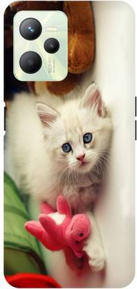 Bluvver Back Cover for Realme Narzo 50A Prime, ‎RMX3516
 Printed Cat Image Back Cover