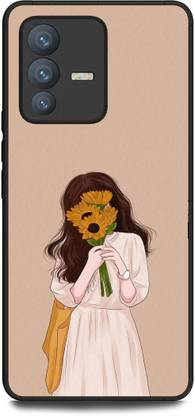 INDICRAFT Back Cover for Vivo V23 5G (GIRL, WOMEN ARTWORK, ANIME, PRETTY, BEUTY )