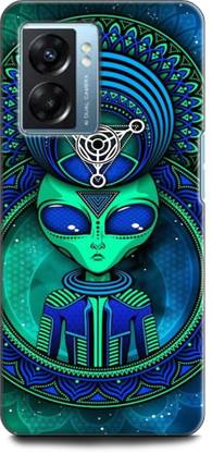 KEYCENT Back Cover for Realme Narzo 50 5G, RMX3571 PSYCHEDELIC ART, TRIPPY, ALIEN, ABSTRACT, TEXTURE