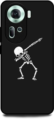 WallCraft Back Cover for OPPO Reno 11 5G (DAB, SKELETON, BLACK, WHITE, ABSTRACT ART