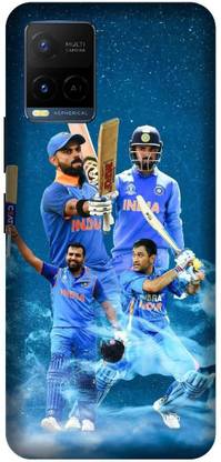 3D U PRINT Back Cover for VIVO Y21E ,V2111 Kohli,MS Dhoni,rohit sharma