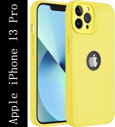 Coverskart Liquid Silicone Back Cover for Apple iPhone 13 Pro, Shock Proof Anti Skid Microfiber Logo View Case