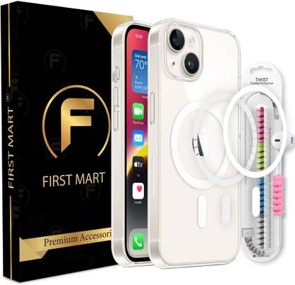FIRST MART Back Cover for iPhone 14 Plus, Apple 14 Plus, iPhone 15 Plus, Magsafe Case with Cable Protector