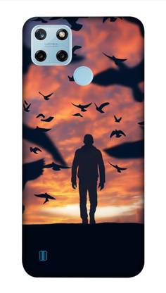 NDCOM Back Cover for Realme C25Y Alone Man Walking