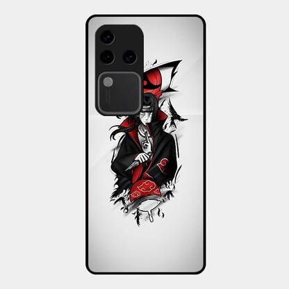 FAZAKA Back Cover for Vivo V30 Pro 5G On Glossy Metal Phone Cover| ITCHI UCHIHA ANIME