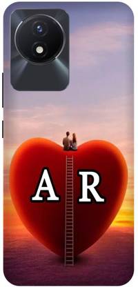Phone Milaley.com Back Cover for VIVO Y100 A 5G, V2222, AR, ALOVESR, NAME, ALPHABET, ARLOVE, HART