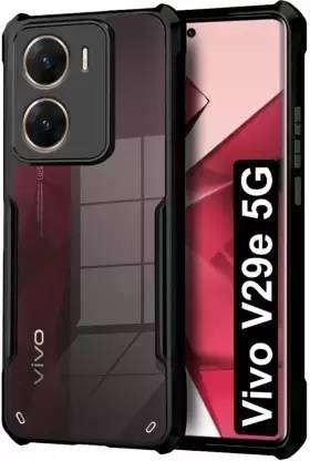 Vlmbr mobilecover Back Cover for Shockproof Sleek Hybrid Armor VIVO V29e Back Cover Case (Transparent PC + TPU)