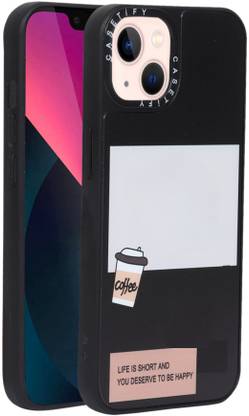 PRH Back Cover for iPhone 14 Case Print Design Hard Polycarbonate Back Cover Case (Coffee)