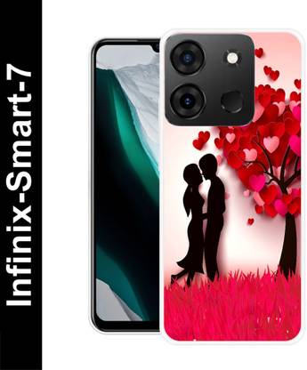 DEVLIYACASE Back Cover for Infinix Smart 7 FLOWERS, LOVE, HEART, ROSE, COUPLE, GIRL