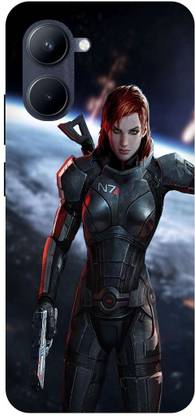 Bluvver Back Cover for Realme C33, RMX4124 Mass Effect,Super Girl,Robots