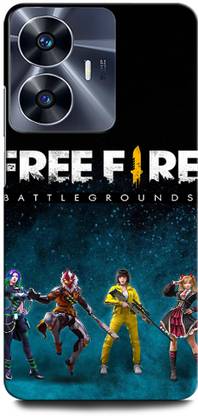 ORBIQE Back Cover for Vivo Y02T FREEFIRE, JUEGO, GUN, METAL, FIRE, BACKGROUND, GAME, ARMY