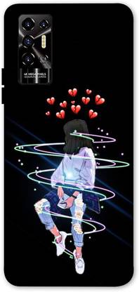 NDCOM Back Cover for Tecno POVA 2 Heart Broken Sad Printed