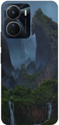 Bluvver Back Cover for Bluvver Back Cover for vivo Y16, V2204 | V2214, Canyon,Fog,Forest,Mountain,Tree