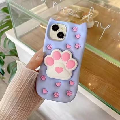 COVERLOGY Back Cover for iphone 13, iphone 14, iphone 15, white panda