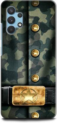 INDICRAFT Back Cover for SAMSUNG Galaxy A13 ARMY, TXTURE, UNIFORM, MILITARY, COMO EDGE
