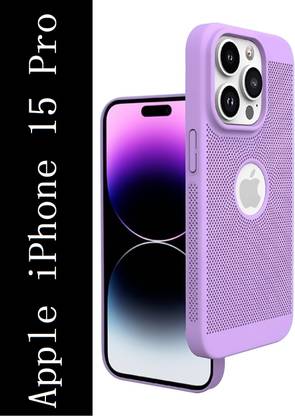 Coverskart Heat Absorption Back Cover for Apple iPhone 15 Pro, Hybird Ultra Slim Grid Honeycomb Design PC Case