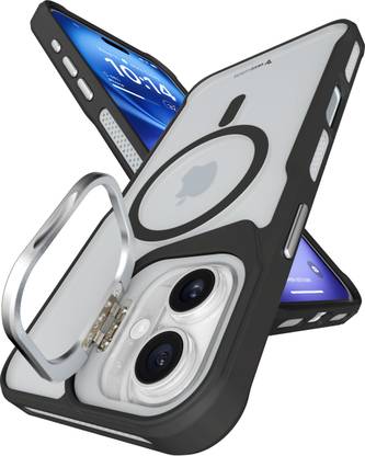 eller santé Back Cover for Apple iPhone 16 Plus, Roxane Magpro Camera Screen Protector Stand Holder TPU Phone Case